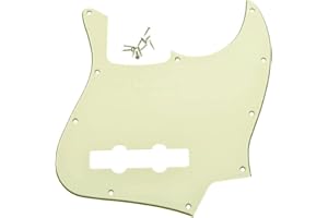 Dopro Jazz Bass J basowy pickguard pasuje do USA/meksykańskich 4 strun Fender Jazz Bass Aged White 3-warstwowy