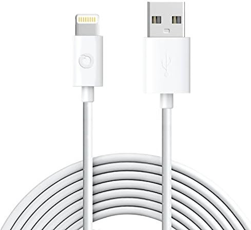 noubco [2 Pack] iPhone Charger Cable | Lightning to USB Connector | Apple MFi Certified Lead for iPhone X / 8/8 Plus and more | White, 1m