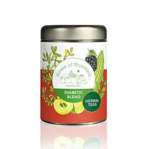 House of Nutrition Blood Sugar Diabetic Tea ( Gurdmar, Bitter Melon, Fenugreek, Jamun, Amla, Peppermint Leaves & Stevia Leaves) 25 Servings + 2 Exotic Tea Samples