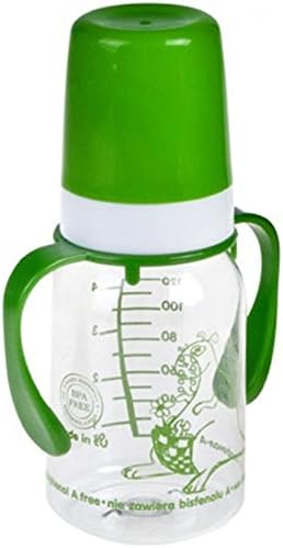 CANPOL Babies bottle "Animals" with handles, 120ml, BPA free, durable, safe, with scale.