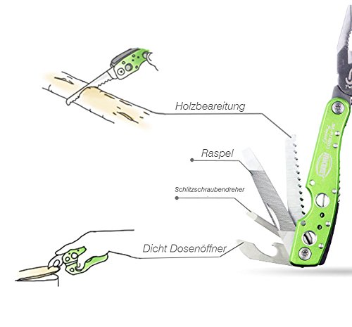 QHUI Zange Edelstahl Klapp Camping Messer Kombizange Camping wesentlich Werkzeug Zangen Messer Edelstahl Mehrzweck Zange Outdoor Camping Multifunktionszange Multifunktionszange - 4