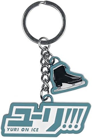 Yuri On Ice Logo Keyring light blue