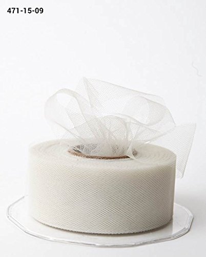 Ivory 38 mm Weichem Tüll Hergestellt von May Arts auf Einer 457 M Rolle