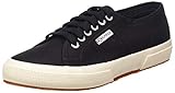 Sohle aus Gummi Superga Unisex-Erwachsene 2750 Cotu Classic Low-Top, Schwarz (Black S), 39 EU