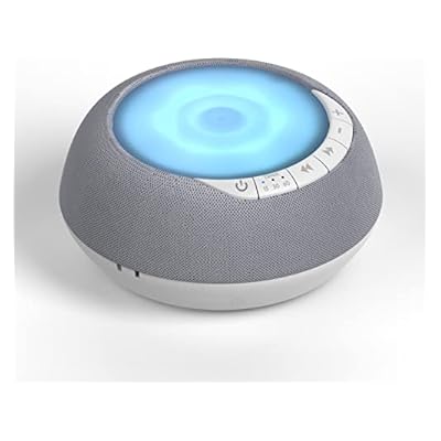 White Noise Machine, Sleep Aid, Portable White Noise Machine Baby, Night Light, 15 Sounds For Baby Sleep, Sleep Aid For Adults, Sound Machine, 7 Calming Colours, Battery Or Mains Powered
