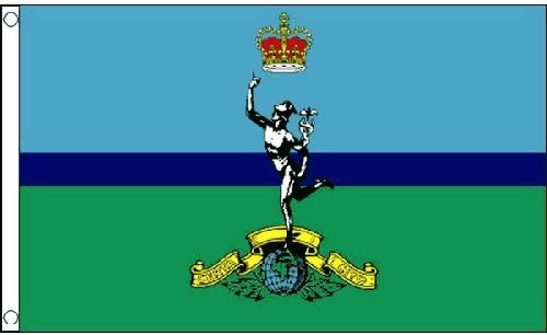 Royal Signals Corps Flag 5Ft X 3Ft British Army Military Banner With 2 Eyelets by Royal Signals Corps