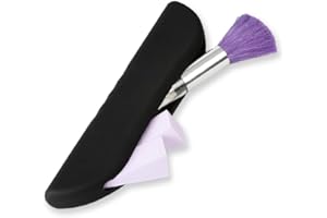 Bluet B Beauty - Estuche para Brochas de Maquillaje - Soporte para Brochas Maquillaje de Silicona - Organizador de Brochas para Viaje - Funda Brochas Maquillaje - Suave al Tacto y Elegante - Negro