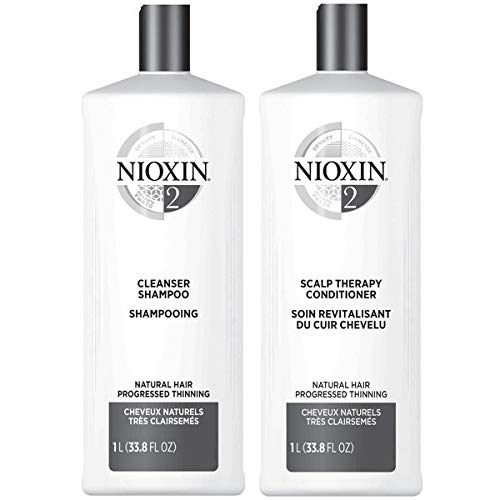 Nioxin Sistema 2 limpiador y Terapia cuero cabelludo Acondicionador 33,8 oz