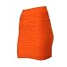 Produktbild Ba Zha Hei röcke Damen Elastischer Gefalteter Hohe Taillen-Paket-Hüfte-Kurzer Rock der Art- und Weisefrauen-1PC Minirock Damen Schwarz Mini Freizeit Stretch Kurz Knielangen Rock (Orange, Freie Größe)