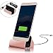 Produktbild MaxKu Typ-C Dockingstation Ladestation (inkl. 1m Kabel) Desktop Dock Halter Ladegerät Ständer mit USB-C Anschluss für Huawei P20 / Huawei P20 Pro/Huawei P20 lite, Roségold