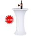 Produktbild Tischdecke, Acelectronic Stretchy Tischhussen für Stehtische/Bistrotisch/Tischdurchmesser Ø 70-75cm in Weiß - Tisch Husse für Feiern Veranstaltungen Hochzeit Dekoration - Eleganter Tischüberzug(Ø 70-75cm, Weiß)