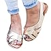 Produktbild SHE.White Sandalen Damen Peep Toe Bequeme Schuhe Freizeitschuhe Retro Sommer Kreuz Gebunden Seite offen Strandschuhe Römische Sandalen 35-43
