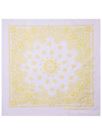 MSTRDS MasterDis Women's Bandana Scarf, womens mens, Cloth., 10000, white/yel, standard size