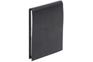 RHODIA 118119C – Notatnik w okładce ochronnej N°11 w kolorze czarnym – A7 8,4 × 11,5 cm – w kratkę – 80 odrywanych kartek – papier biały 80 g/m² – uchwyt na długopis – okładka z ekoskóry