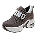 Produktbild KonJin Damen Sneaker mit Keilabsatz Bequeme Plateau Freizeitschuhe Frauen Fitness Sportschuhe Mode Laufschuhe Leicht Turnschuhe