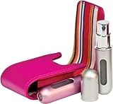 TWIN Pack 2x Travalo Classic Refill Perfume Travel Atomizer Spray AIRSAFE + CASE, Gift, 100% GENUINE TRAVALO Pink+Gold Pink+Silver Silver+Black