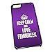 Produktbild Schwarz Cover für iPhone 5/5S 1077 violett Keep Calm und Love Bockshornklee