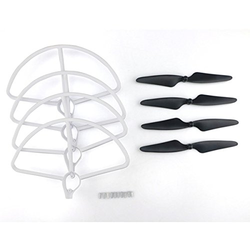 Original Hubsan H501S H501C RC Quadcopter Drone Spare Parts 2x CW 2x CCW Propellers & Protection Cover Set