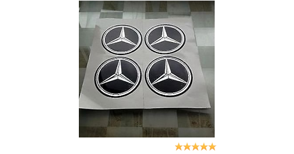 Mercedes Aufkleber Fur Nabendeckel Alufelgen Radkappen 65mm Amazon De Auto Motorrad