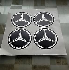 Mercedes Aufkleber Fur Nabendeckel Alufelgen Radkappen 65mm Amazon De Auto Motorrad