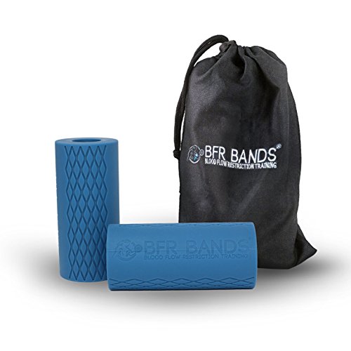Premium de grosor Bar Grips por BFR bandas, una pulgada de diámetro para estándar olímpico mancuernas y pesas, con textura extra gruesa antideslizante diseño, incluye un Bar Grips funda de transporte