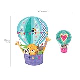 Decowall DA-1610B Tiere in Heißluftballons Wandsticker Wandaufkleber Wandtattoo Kinderzimmer - 6
