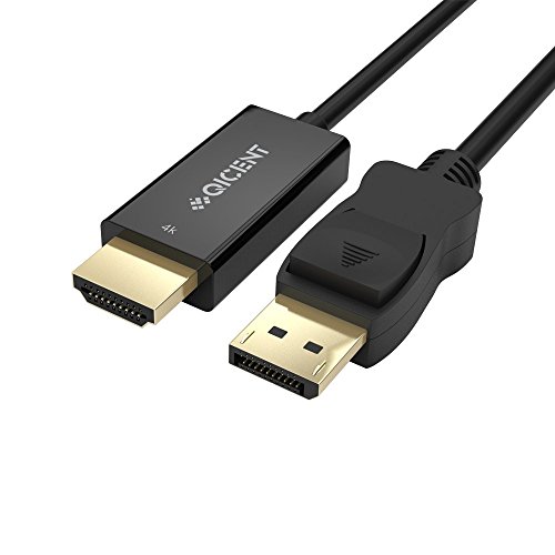 2-Pack Displayport 1.2 / HDMI Adapter Kabel DP auf Hdmi Monitor Anschluss – 3D – 4K UHD 3840 x 2160 – Audio / Video Dreifach Geschirmt – 3m - 2
