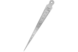 Bestgle Calibro Conico Taper Gage Spessimetro Gap Spessimetro a Cuneo Strumento di Lspezione di Apertura Scala Spessore a Cuneo 1-15 mm