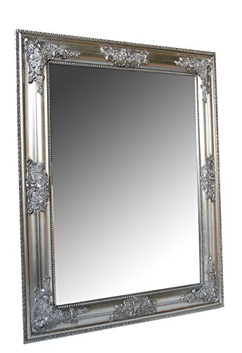 Spiegel Wandspiegel antik silber Barock BONNY 65 x 50 cm - 4