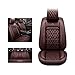Produktbild Neue Polster-Lederfront und Rücksitzendeckel, kompatibel mit Airbags, Five Seasons Universal Seat Cover,Brown