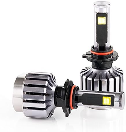 IIIPILOTING Car LED Headlight 9006 HB4 Car LED Headlamp Bulbs 6000k White 60W 7600LM Error Free Can-bus Bulbs Set