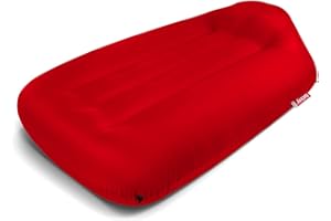 ‎FATBOY Fatboy® Lamzac L Inflatable Sofa/Bean Bag/Sofa, Red Hammock Filled with Air, for Outdoor Beach, Garden or Pool, 195 x 112 x 50 cm
