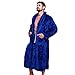 Produktbild LoveLeiter Herren Super Flauschig Bath-Robe Saunamantel QualitäTs Kuschelig Montana Kapuzenbademantel Unisex MäNner Damen Coralline PlüSch Schal Bademantel In Weicher Robe Tops Mantel(Marine/C,S)