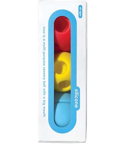 Gioco Di Costruzioni MOLUK Hix In Silicone Morbido – 4 Coni Trasformabili, Colori Tropici (giallo, Verde, Rosso, Blu), Giocattolo Educativo Per Bambini 2+ Anni, Premio 2017
