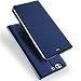 Produktbild Huawei P10 Plus Hülle, SUNWAY Ultra schlanke Haut PU-Leder Folio Flip mit Kick Stand Card Slots Vollkörper-SchutzHülle Back Hülle Cover für Huawei P10 Plus Blau