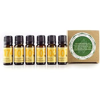 Naissance Top 6 Essential Oils Gift Set - 100% Pure, Natural & Undiluted Therapeutic Grade Naissance Top 6 Essential Oils Gift Set - 100% Pure, Natural & Undiluted Therapeutic Grade