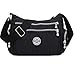 Produktbild Crossbody Handtaschen Casual Schultertaschen für Frauen Wasserdichte Nylon Messenger Bags (Schwarz)