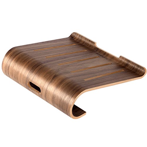 First2savvv MT-BJPB-01 Universelle Notebookständer Elegante Laptop Halter Holz Laptop Kühlung Cooling Stand Haltewinkel Sockel für MacBook Air / Pro Retina PC Notebook - 6