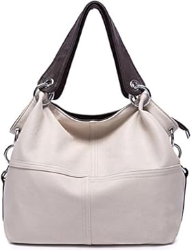 Damen PU-Leder Schultertasche Messenger Handtasche Muße Umhängetaschen Clutch