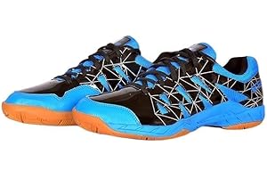 4 WITH QUIVE Quive Sega Lotus Badminton Tennis and Squash Shoes Non-Marking Anti-Slip and Breathable Trainers Mens Sport and Outdoor Shoes