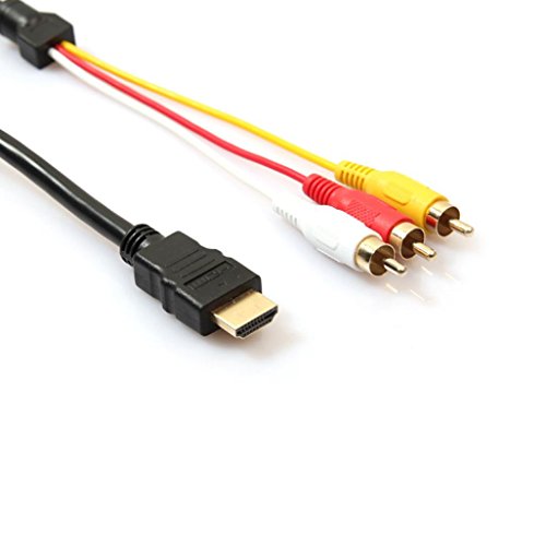 byste 5 ft/1,5 m HDMI zu 3RCA Erweiterung Signal Kabel Konverter Adapter für HDTV DVD - 4