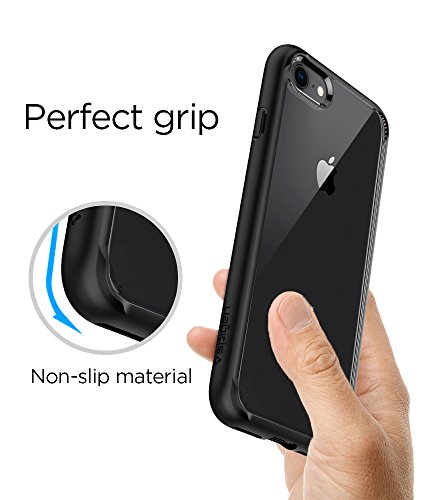 Spigen Ultra Hybrid [2nd Generation] iPhone 7 Case with Clear Air Cushion Technology for Apple iPhone 7 (2016) - Black