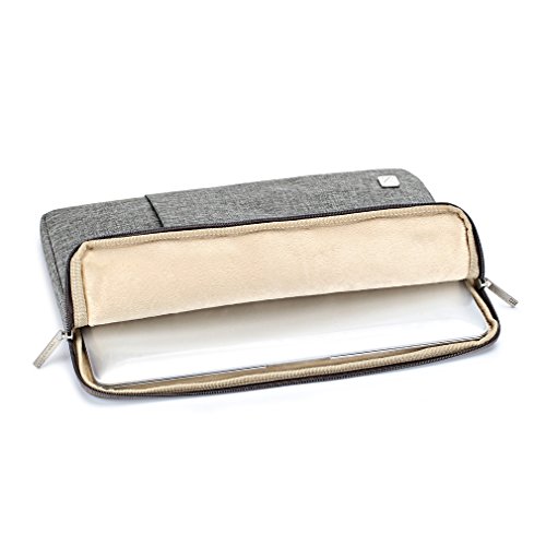 DOMISO 14 Zoll Wasserdichtem Material Laptop Sleeve Case Tragbar Notebook Hülle Beutel Anti-Kratzern Schutzhülle Tasche Schutzabdeckung , Grau - 4
