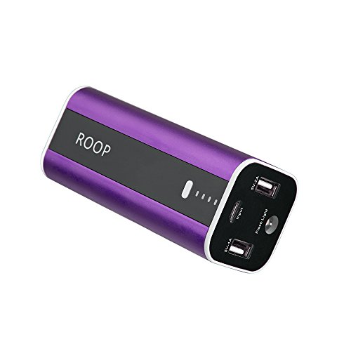 12000mAh Compact External Battery Power Bank Portable Charger with Smart LED Digital Display and Fast Charge Backup Battery Pack Camping Portable Battery Charger for iPhone 6 6S Plus 6+ 5S 4S iPad Air 2 mini 3 Pro Samsung Galaxy Note 4 5 3 S6 Edge S6 S5 S4 Tab Google Nexus 6 5 4 LG G3 G4 HTC One M8 M9 SONY Xperia Z3 4 2 PS Vita Gopro Smart Phones and Tablets ROOP (purple)