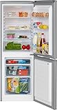 Bomann KG 320 Kühl-Gefrier-Kombination / A++ / 163 kWh/Jahr / 112 L Kühlteil / 48 L Gefrierteil / silber -
