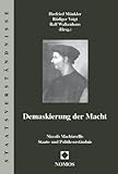 Cover zum Buch Demaskierung der Macht: Niccolò Machi...