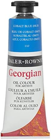 Daler-Rowney Georgian Oil Paint, Aluminium Tube, 1.28oz - 38 ml, Cobalt Blue