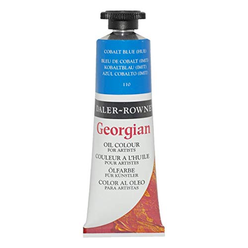Daler-Rowney Georgian Oil Paint, Aluminium Tube, 1.28oz - 38 ml, Cobalt Blue