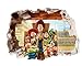 Toy Story Design Children's Repositionable Self Adhesive Vinyl 3D Hole in the Wall Sticker Décor