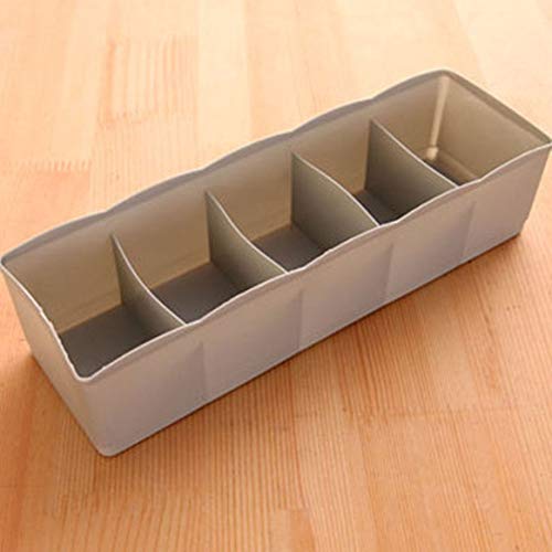 Preisvergleich Produktbild Delicacydex Kunststoff Desktop Organizer Universal Socken Aufbewahrungskoffer BH Krawatten Sortierbox Portable Unterwäsche Organizer Home Zubehör - Nordic blau